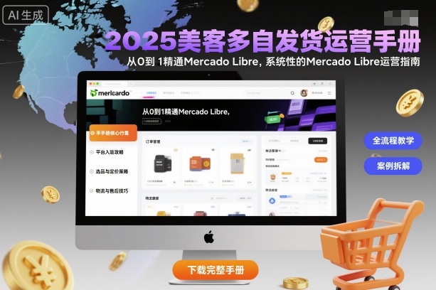 2025美客多自发货运营手册:从0到1精通Mercado Libre,系统性的Mercado Libre运营指南-阳知网创资源库