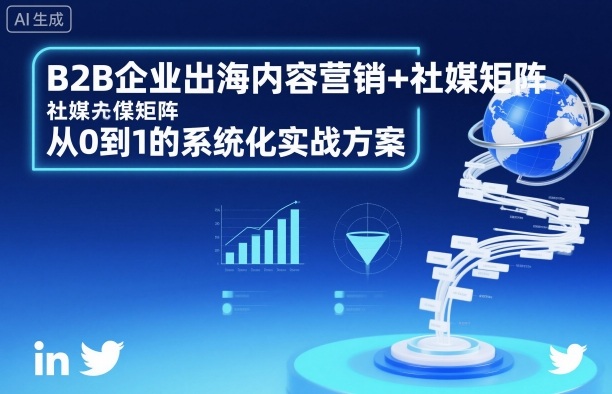 B2B企业出海内容营销+社媒矩阵,从0到1的系统化实战方案-阳知网创资源库