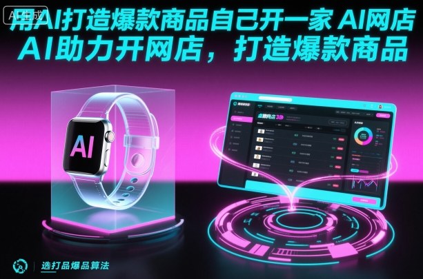用AI打造爆款商品自己开一家AI网店,AI助力开网店,打造爆款商品-阳知网创资源库