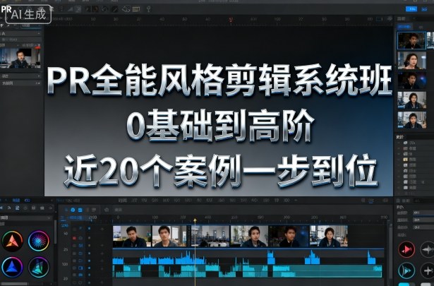 PR全能风格剪辑系统班,0基础到高阶,近20个案例一步到位-阳知网创资源库