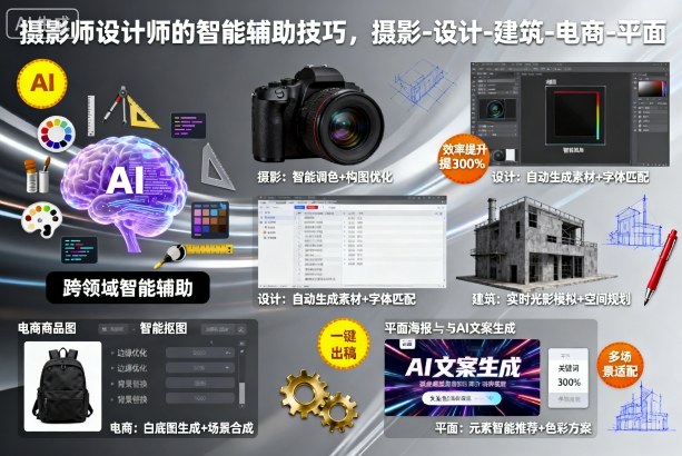 摄影师设计师的智能辅助技巧，摄影-设计-建筑-电商-平面-阳知网创资源库