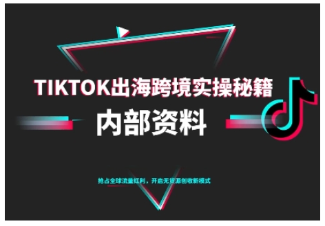 TikTok跨境电商0-1搭建运营,TK出海跨境实操秘籍(10月更新)-阳知网创资源库