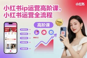 小红书ip运营高阶课,小红书运营全流程-阳知网创资源库