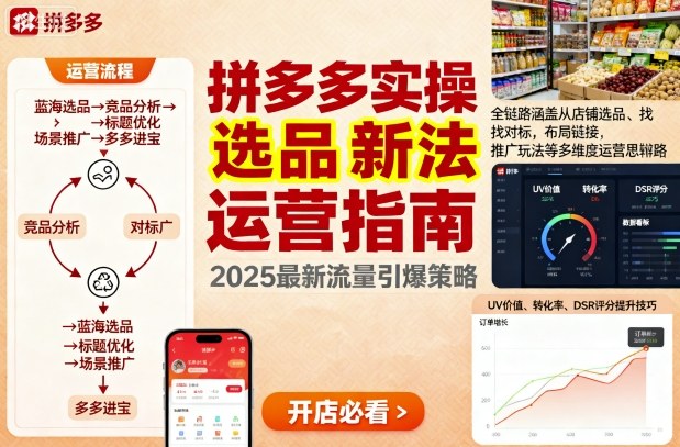 王校长9月12拼多多实操新玩法,全链路涵盖从店铺选品、找对标,布局链接,推广玩法等多维度运营思路(更新)-阳知网创资源库
