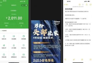 外面收费980全新男粉变现项目,竞争小,利润高,多种方式变现,独家技术-阳知网创资源库