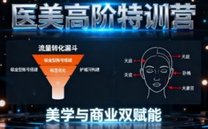 0-1000W医美高阶特训营课程,美学与商业双赋能-阳知网创资源库