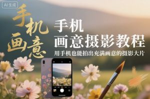 手机画意摄影教程,用手机也能拍出充满画意的摄影大片-阳知网创资源库