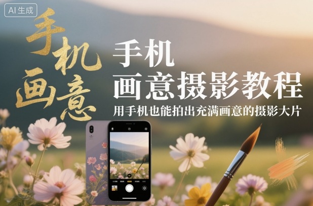 手机画意摄影教程,用手机也能拍出充满画意的摄影大片-阳知网创资源库