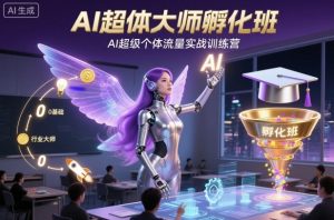 AI超体大师孵化班,AI超级个体流量实战训练营-阳知网创资源库