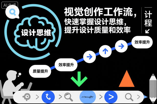 视觉创作工作流，快速掌握设计思维，提升设计质量和效率-阳知网创资源库