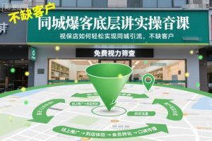 同城爆客底层实操课,视保店如何轻松实现同城引流,不缺客户!-阳知网创资源库