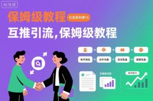 引流系列课15：互推引流，保姆级教程【文档】-阳知网创资源库