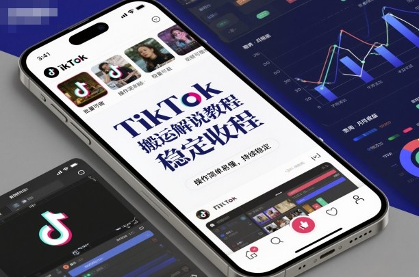 TikTok搬运解说教程,稳定收益,操作简单易懂,批量可做,持续稳定-阳知网创资源库