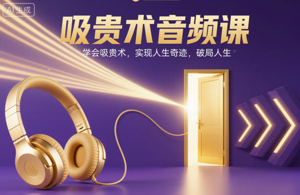 吸贵术音频课,学会吸贵术,实现人生奇迹,破局人生-阳知网创资源库