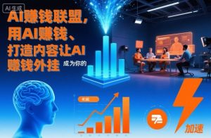 AI賺钱联盟,用AI賺钱、打造内容让AI成为你的賺钱外挂-阳知网创资源库