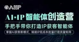 AI·IP智能体创造营,手把手带你打造IP获客智能体,高成交创始人IP课-阳知网创资源库