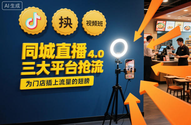 同城直播实操班4.0,三大平台抢流,为门店插上流量的翅膀-阳知网创资源库