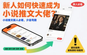 新人如何快速成为小说推文大佬？小说推文新人必看，少走弯路-阳知网创资源库