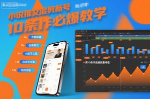小说推文混剪新号10条必爆教学,伪原创10条作品必爆技巧-阳知网创资源库
