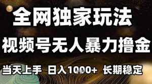 年底最新独家视频号无人直播撸礼物,小白也能轻松日入1k+,长期稳定,可批量复制【揭秘】-阳知网创资源库