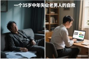 付费文章:一个35岁中年失业老男人的自救-阳知网创资源库