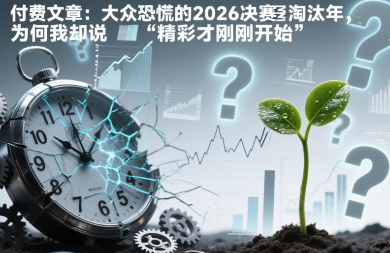 付费文章:大众恐慌的2026决赛淘汰年,为何我却说“精彩才刚刚开始”?-阳知网创资源库