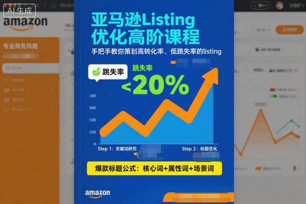 亚马逊Listing优化高阶课程,手把手教你策划高转化率、低跳失率的listing-阳知网创资源库