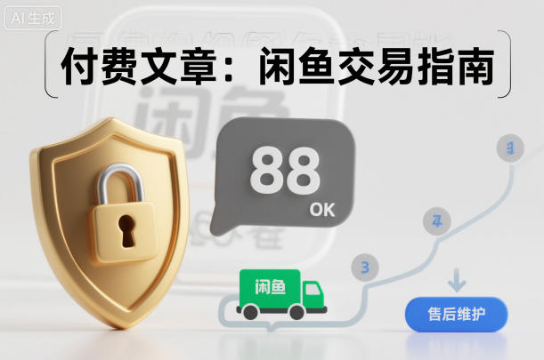 付费文章:闲鱼交易指南,怎么才能降低被坑被马扁的概率-阳知网创资源库