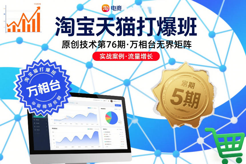 淘宝天猫打爆班原创技术第76期,万相台无界矩阵-阳知网创资源库