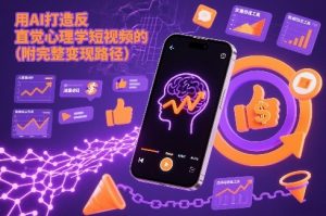 用AI打造“反直觉”心理学短视频的流量密码（附完整变现路径）-阳知网创资源库