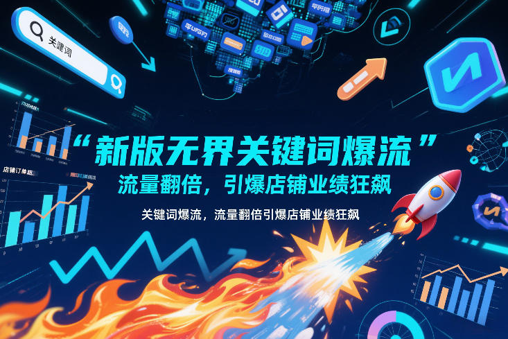 新版无界关键词爆流,流量翻倍,引爆店铺业绩狂飙-阳知网创资源库