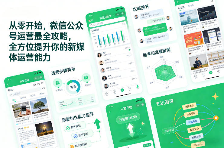 从零开始,微信公众号运营最全攻略,全方位提升你的新媒体运营能力-阳知网创资源库