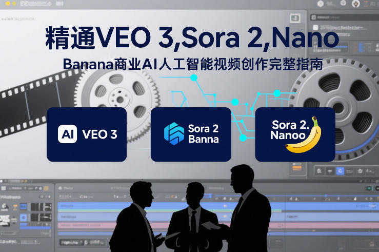 精通VEO 3,Sora 2,Nano Banana商业AI人工智能视频创作完整指南-阳知网创资源库