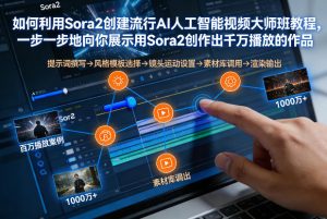 如何利用Sora2创建流行AI人工智能视频大师班,一步一步地向你展示用Sora2创作出千万播放的作品-阳知网创资源库
