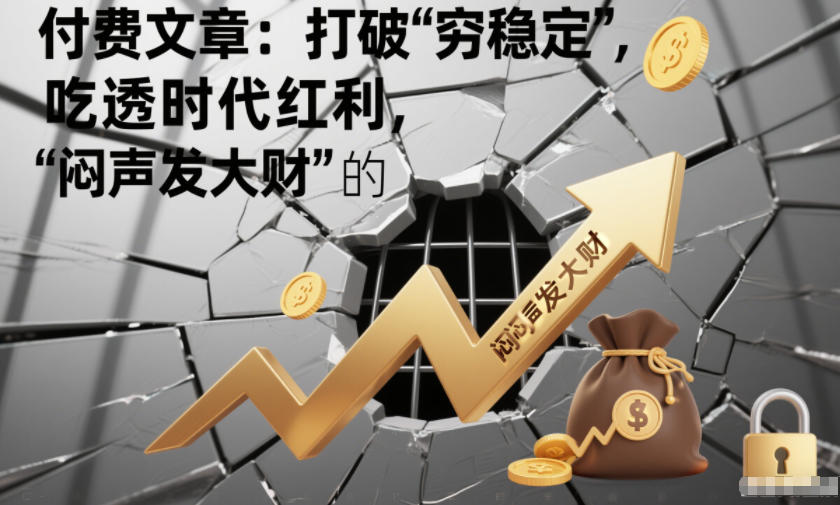 付费文章:打破“穷稳定”,吃透时代红利,“闷声发大财”的终极真谛-阳知网创资源库