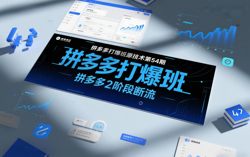 拼多多打爆班原创技术第54期,拼多多2阶段断流-阳知网创资源库