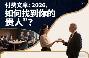 付费文章:2026,如何找到你的“贵人”?-阳知网创资源库
