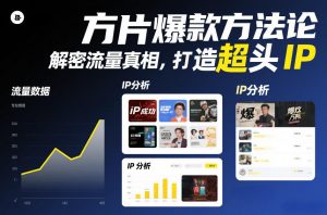 方片爆款方法论,解密流量真相,打造超头IP-阳知网创资源库