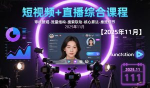 短视频+直播综合课程,审核新规-流量结构-搜索联动-核心算法-推流细节【更新】-阳知网创资源库
