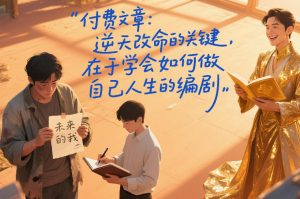付费文章:逆天改命的关键,在于学会如何做自己人生的编剧-阳知网创资源库