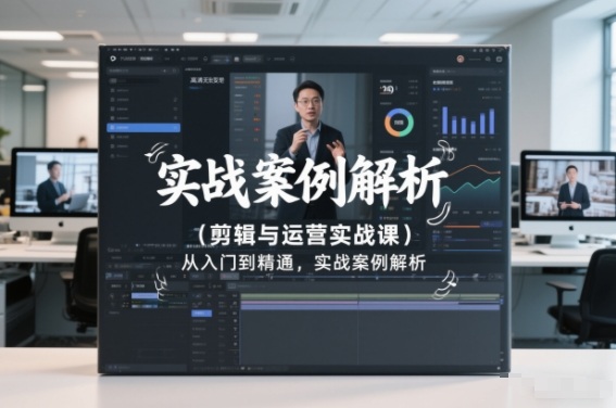 剪辑与运营实战课，从入门到精通，实战案例解析（更新2026）-阳知网创资源库