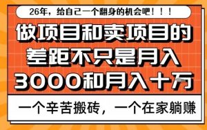 为什么卖项目能轻松月入10个W,而做项目却真正賺不到什么钱?原因竟然是这个!【揭秘】-阳知网创资源库