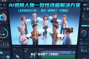 AI视频人物一致性终极解决方案(含多角色对口型),看这一篇就够了(完整版)-阳知网创资源库