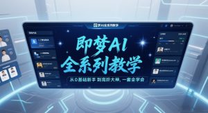 即梦AI全系列教学,从0基础新手到高阶大神,一套全学会-阳知网创资源库