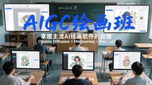AIGC绘画班,掌握主流Ai绘画软件的应用(Stable Diffusion x Midjourney x Fooocus)-阳知网创资源库