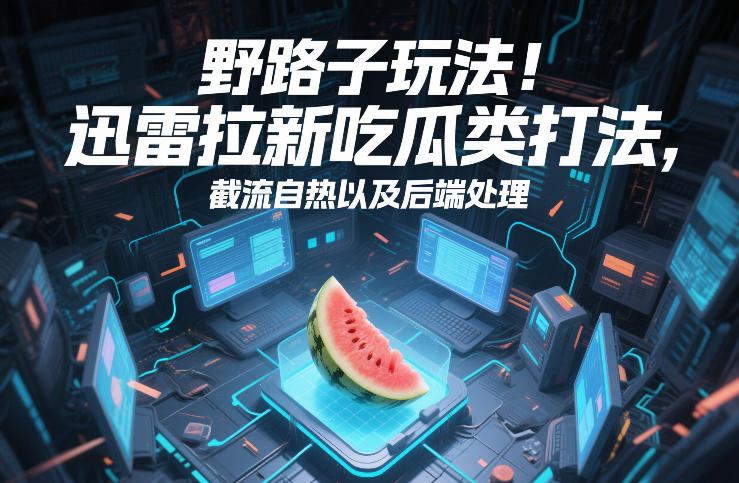 野路子玩法!迅雷拉新吃瓜类打法,截流自热以及后端处理-阳知网创资源库