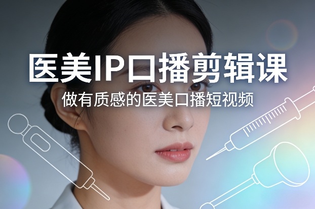 医美IP口播剪辑课,做有质感的医美口播短视频-阳知网创资源库